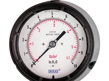 612.34, 632.34, 633.34膜盒式壓力表，銅合金或不銹鋼材質(zhì)