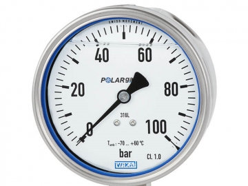 PG23LT波登管壓力表，不銹鋼材質(zhì)