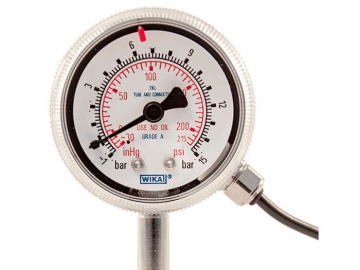 230.15波登管壓力表，不銹鋼材質(zhì)