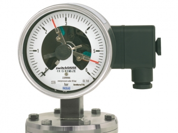 432.36+8xx, 432.56+8xx帶開關電接點的膜片式壓力表