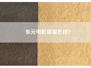 東元電機質(zhì)量怎樣？