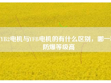 YB2電機與YFB電機的有什么區(qū)別，哪一種防爆等級高